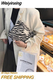 Weiyinxing bag Women Leopard Zebra Cosmetic Bag Pouch Canvas Zipper Make Up Bag Travel Washing Makeup Organizer Beauty Case