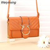 Weiyinxing Shoulder Bags Fashion Women`s Handbag PU Leather Female Casual Crossbody Bag Coin Clutch Design Lady Cosmetic Handbag