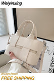 Weiyinxing Women's Handbag Checkered Seam Design Bags Female Tote Bag Handbags for Women 2023 Designer Luxury Trend Small Bags  womens bag