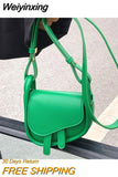 Weiyinxing Mini Saddle Bag for Women 2023 High Quality PU Leather Shoulder Bag New Luxury Designer Small Female Crossbody Bag Brand
