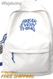 Weiyinxing Boy Girl Waterproof School Bag Men Women Travel Backpack Trendy Laptop College Backpack Student Lady Male Fashion Book Bags