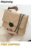 Weiyinxing Thread Small PU Leather Crossbody Bags For Women hit Trend Women's Branded Trending Shoulder Handbags