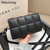 Weiyinxing YIDE 2023 Spring New Trend Wild Shoulder Bag Fashion Plaid Bag Women Ladies Design Messenger Small Square Bag Luxury Handbag