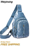 Weiyinxing Women Bag Chest Bags for Woman Multiple Pockets Fashion Messenger Bag Designer Soft PU Leather Shoulder Crossbody High Quality
