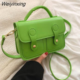 Weiyinxing Klein Blue Women Bags 2023 Fashion Bag Ladies Designer Handbags Hot Simple Solid Color Crossbody Casual Bags for Girls