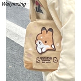 Weiyinxing Cute Cartoon Rabbit Large Capacity Canvas Bag Women's Bag Tote Bag Crossbody Bag Messenger Bag Wallet Mini Bag
