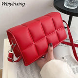 Weiyinxing YIDE 2023 Spring New Trend Wild Shoulder Bag Fashion Plaid Bag Women Ladies Design Messenger Small Square Bag Luxury Handbag