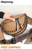 Weiyinxing Women's Fanny Pack 2023 Retro New Waist Bag Thick Chain Shoulder Crossbody Chest Bag Lady Belt Bag Designer Brand Handbag