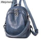 Weiyinxing Quality Youth PU Leather Backpacks For Teenage Girls Female School Bag Hot Sale Backpacks 2023 New Fashion Woman Backpack