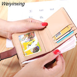 Weiyinxing Women's Purse Short Zipper Wallet Women Leather 2023 Luxury Brand Small Women Wallets Clutch Bag With Hollow Out Leaves