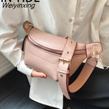 Weiyinxing Brand Waist Bag Women Leather Fanny Pack Female Fashion Chest Bags Belt Bag Women's High Quality Shoulder Crossbody Bags