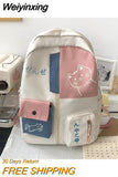 Weiyinxing Schoolbag Female Junior High School Student Korean Version Harajuku Ulzzang College Backpack Versatile Japanese Backpack