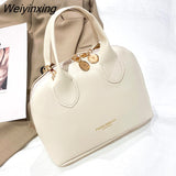 Weiyinxing Women Shoulder Bags Luxury Designer Shell Ladies Hand Bag Large Capacity Crossbody Bags Vintage PU Leather Totes Handbag