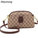 Weiyinxing Women Crossbody Bags For 2023 New Luxury Handbags Leather Plaid Flowers Fashion Makeup Cell Phone Ladies Female Messenger Clutch