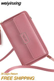 weiyinxing Women Shoulder Strap Bag Multifunction Long Wallet Fashion Tassel HandBag Hasp Card Holder Ladies Small Crossbody Cell Phone Bag