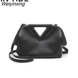 Weiyinxing Super Brand Women Crossbody Bag Designer Inverted Triangle Handle Handbag Purse Luxury Shoulder Bas for Women Clutch Satchel