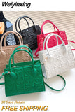 Weiyinxing Women's Handbag New Fashion One Shoulder Crossbody Bags Advanced Texture Printing 2023 Spring Versatile Small Square Bag
