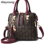 Weiyinxing YIDE Retro Alligator Women Luxury PU Leather Handbag Female Tassel Designer Shoulder Messenger Bag Casual Ladies Tote Bolsas