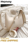 Weiyinxing Spring Solid Color PU Leather Shoulder Crossbody Sling Bags for Women Fashion Bag Luxury Brand Female Handbags and Purses