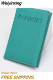 Weiyinxing Travel Passport Cover Protective Card Case Women Men Travel Credit Card Holder Travel ID&Document Passport Holder Protector