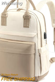 Weiyinxing Women's Travel Backpack Fashion USB Charging Laptop Lightweight Handbag School Bags For Girls Multifunctional Suitcase Backpacks