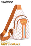 Weiyinxing Women's Chest Bag PU Leather Women's Bag Good Quality Shoulder Bag Casual Women's Crossbody Bag Fashion Female Messenger Bag