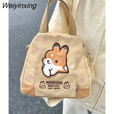 Weiyinxing Cute Cartoon Rabbit Large Capacity Canvas Bag Women's Bag Tote Bag Crossbody Bag Messenger Bag Wallet Mini Bag
