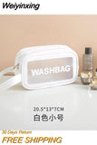 Weiyinxing Bag Organizer Cosmetic Bag Large Capacity Wash Gargle Waterproof Bath Translucent Frosted Receive Package Customization