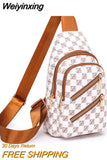 Weiyinxing High Quality Women PU Leather Shoulder Messenger Chest Bag Ladies Crossbody Bags Pack Fashion Travel Chest Handbags Purse