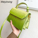 Weiyinxing Pattern PU Leather Crossbody Bags For Women 2023 Small Messenger Bag Lady Flap Shoulder Bag Luxury Handbag and Purse bolso