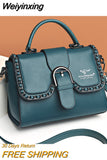 Weiyinxing Women's Bag High Quality PU Leather Shoulder Bags Designer Classic Messenger Pack for Women Vintage Crossbody Bag Flap
