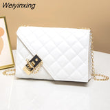 Weiyinxing Arrival Fashion Women's Small Crossbody Bag PU Leather Messenger Bag Zipper Handbag Purse Summer Travel Bag for Female