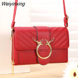 Weiyinxing Shoulder Bags Fashion Women`s Handbag PU Leather Female Casual Crossbody Bag Coin Clutch Design Lady Cosmetic Handbag