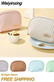 Weiyinxing Girl Leather Makeup Bag Women Cosmetic Bag Outdoor Waterproof Toiletries Organizer Female Beauty Bags Makeup Organizer