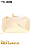 Weiyinxing Acrylic Box Geometric bags Clutch Evening Bag Elegent Chain Shoulder Bag for Women 2023 Handbag For Wedding/Dating/Party