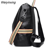 Weiyinxing School Bags For Teenage Girls Shoulder Bag Travel BackPack Mochila New Fashion Backpack Women Genuine Leather Backpacks