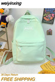 weiyinxing New Fashion Cute Girl Backpack Summer Bookbag Rucksack for Teens Schoolbag Waterproof Kawaii Candy Color Lady Mochila