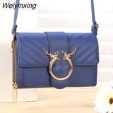 Weiyinxing Shoulder Bags Fashion Women`s Handbag PU Leather Female Casual Crossbody Bag Coin Clutch Design Lady Cosmetic Handbag