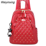 Weiyinxing women backpack high quality leather backpack lady travel backpack shoulder bags school bags back pack mochila feminina