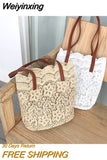 Weiyinxing Summer New Korean Mori Lace Beautiful One Shoulder Handbag Ladies Large Capacity Bucket Shopping Bag fashion bags