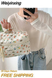 Weiyinxing Bear Women's Cosmetic Bag Large Capacity Ladies Portable Travel Clutch Handbags Girls Student Purse Sundries Storage Bags