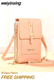 weiyinxing Women Bags Soft Leather Wallets Touch Screen Cell Phone Purse Crossbody Shoulder Strap Handbag for Female Fashion Women's Bags