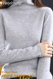 Weiyinxing Wool Cashmere Sweater Women's High Stacked Collar Pullover Long Sleeve Winter Knitted Sweater Warm High Quality Jumper