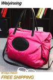 Weiyinxing New Winter Space Cotton Down Jacket Bag Fashion Women Handbags Designers Brand Women's Shoulder Messenger Bags High Quality