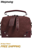 Weiyinxing Messenger Bags for Women Designer High Quality Crossbody Bags New Trend PU Handbags Vintage Solid Color Shoulder Bags