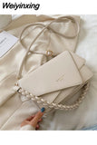 Weiyinxing Luxurious Solid Color Crossbody Bag Ladies 2023 Summer Fashion Texture Versatile Shoulder Bag for Women