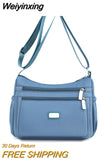 Weiyinxing Women's Fashion Shoulder Bag Light And Soft Oxford Simplicity Crossbody Bag Multi Pocket And Large Capacity Female Messenger Bag