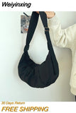 Weiyinxing Hobo Bags Women Large-Capacity Crossbody Dumpling Bag Down Cotton Casual Simple And Versatile Shoulder Bag