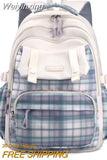 Weiyinxing Waterproof Nylon Student Backpack Fashion School Bags for Teenage Girls Boys Ladies Casual Travel Laptop Rucksack