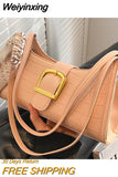 Weiyinxing High Quality Luxury Designer Shoulder Bags New Casual Classic Women Crossbody Fashion Simple Style PU Handbags Work Trendy